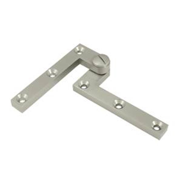 Patioplus 4.37 x 0.62 x 1.87 in. Hinge, Satin Nickel - Solid PA2667183